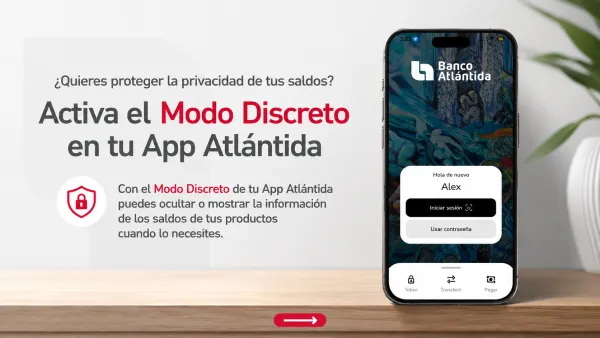 Activa el Modo Discreto en tu App Atlántida